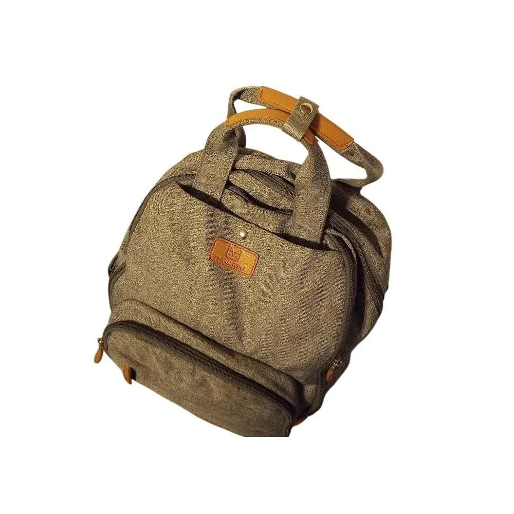 My Folrena Gray Diaper Bag Backpack‎ Multifunction Travel Back Pack